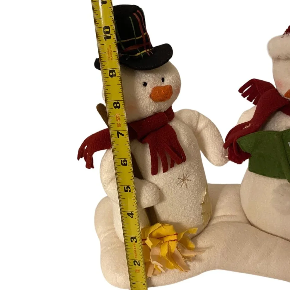 Hallmark Snowman Couple Animated Plush Christmas Decoration With Sound 10